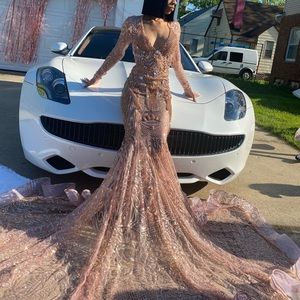 my rose gold 2021 prom dress is now for SALE!
